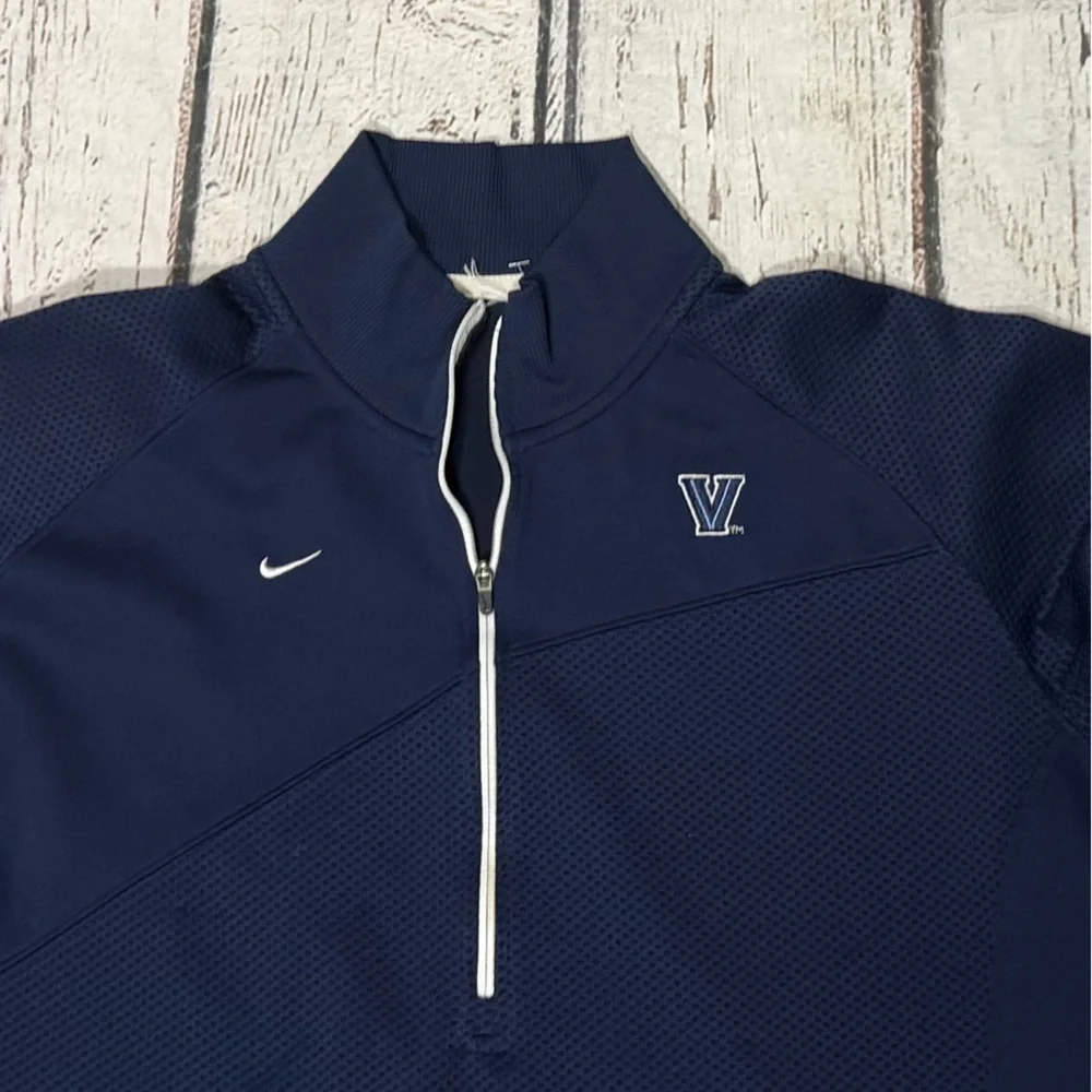 Villanova Wildcats The Nike Fit Athletic 1/4 Zip Up NCAA Collegiate Jacket